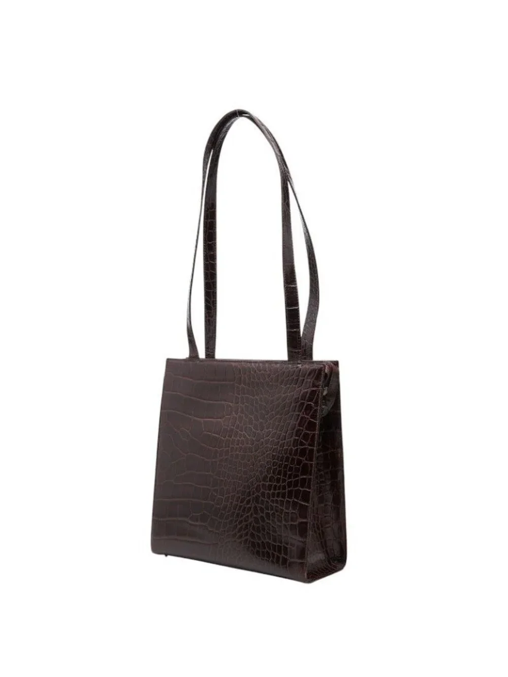 Versace Medusa Tote Shoulder Bag Croco